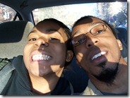 me and shannon before i dropped her off for school while on my way to the airport